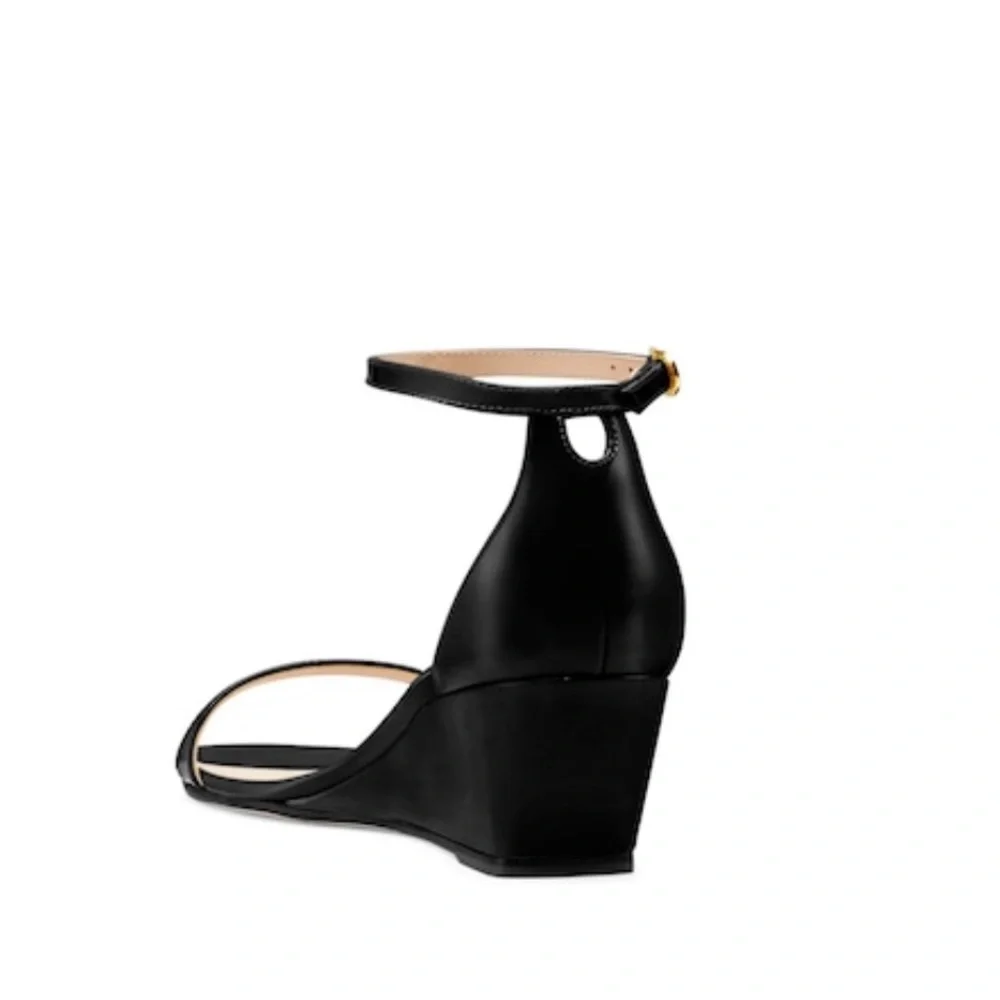 STUART WEITZMAN NUDISTCURVE 50 WEDGE women size 7 B store display